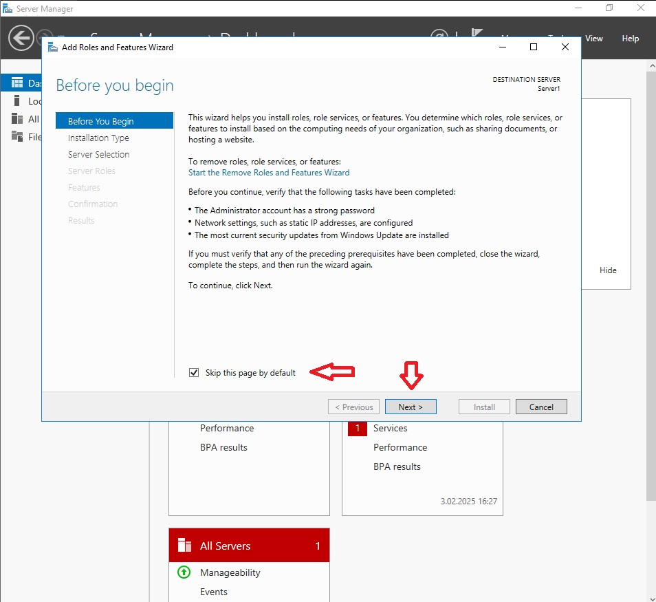 2-1 Active Directory Kurulumu: Adım Adım(Windows Server 2016)