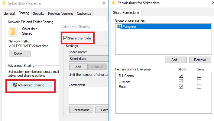 5-5 Active Directory'de File Server (Dosya Sunucusu) Üzerinden Kaynak Paylaşımı