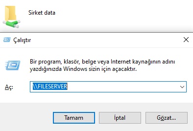 6-3 Active Directory'de File Server (Dosya Sunucusu) Üzerinden Kaynak Paylaşımı